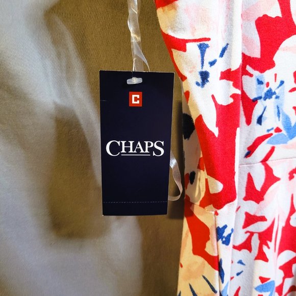NWT Chaps Long Sleeveless Summer Dress Size Medium - Picture 5 of 7